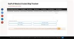 Desktop Screenshot of gulfofmexicocruiseshiptracker.com
