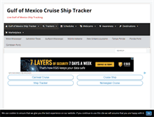 Tablet Screenshot of gulfofmexicocruiseshiptracker.com